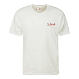 Saint Barth T-Shirt Girocollo Tinta Unita con Stampa Simpson per Bambino BART BIANCO SAINT BARTH 