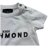 John Richmond T-Shirt Girocollo Tinta Unita con Stampa per Neonato RIP26002TS GRIGIO JOHN RICHMOND 