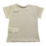 Le Bebe' T-Shirt Girocollo Tinta Unita Panna per Neonato