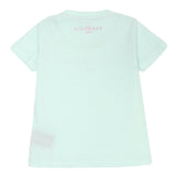 John Richmond T-Shirt Girocollo tinta unita con Stampa Verde Acqua per Neonata RIP25002TSS VERDE ACQUA JOHN RICHMOND 