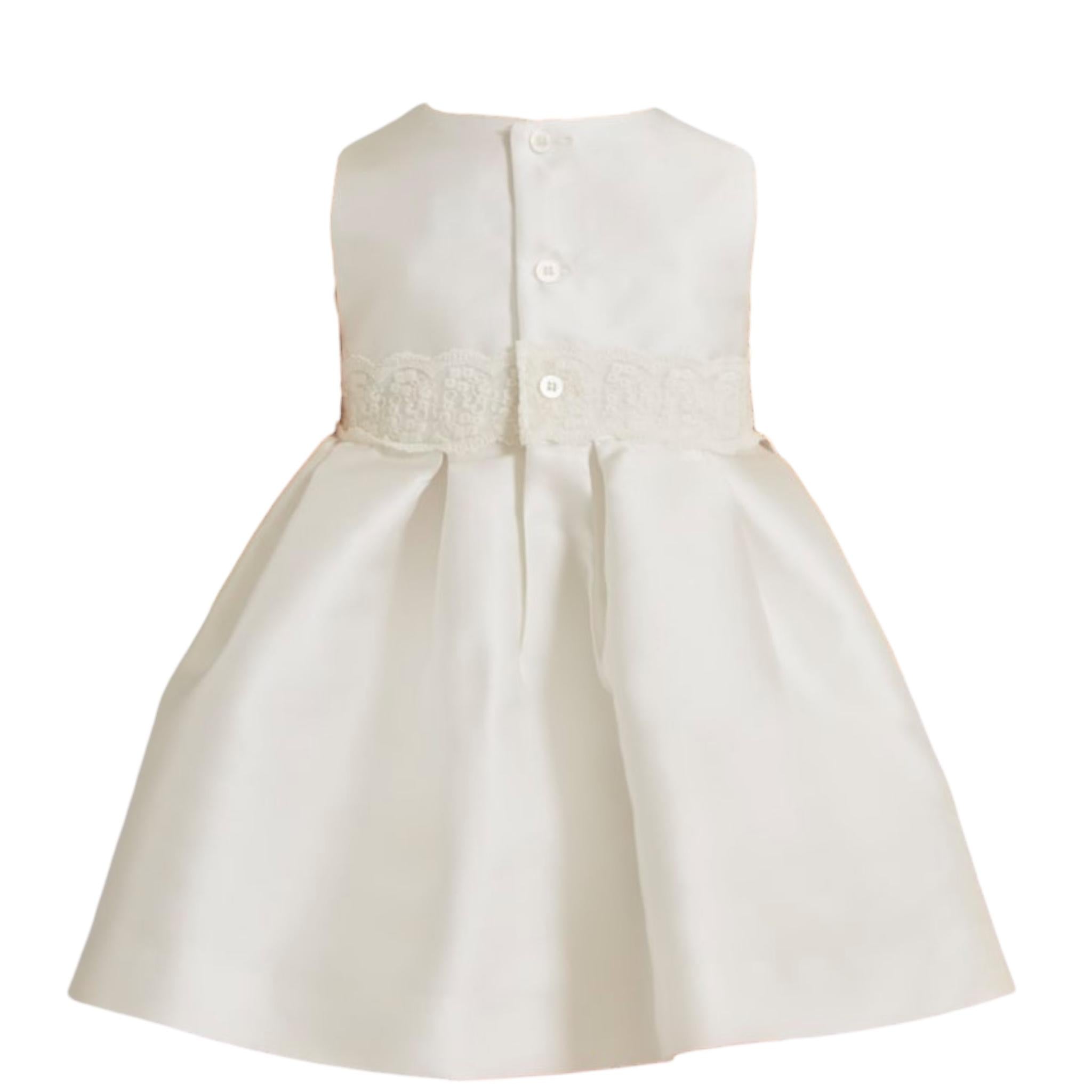 Abel & Lula Abito Cerimonia Tinta Unita con Applicazioni per Bambina 5014J BIANCO ABEL & LULA 