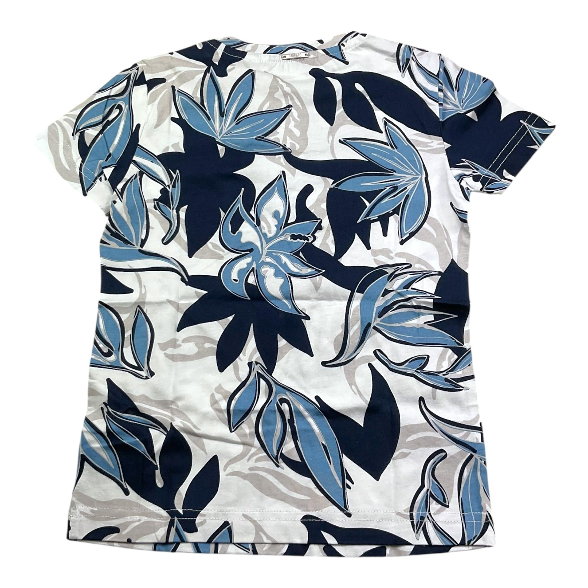 Antony Morato T-Shirt Girocollo Tinta Unita con Fantasia per Bambino MKKS00657 BIANCO ANTONY MORATO 