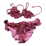 Saint Barth Costume 2 Pezzi Triangolo-Mutandina Lurex per Bambina CRIS001 ROSA SAINT BARTH 