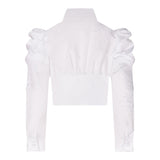 FUN & FUN camicia manica lunga tinta unita con cravatta Bianco per Bambina FJSH00449X BIANCO FUN & FUN 