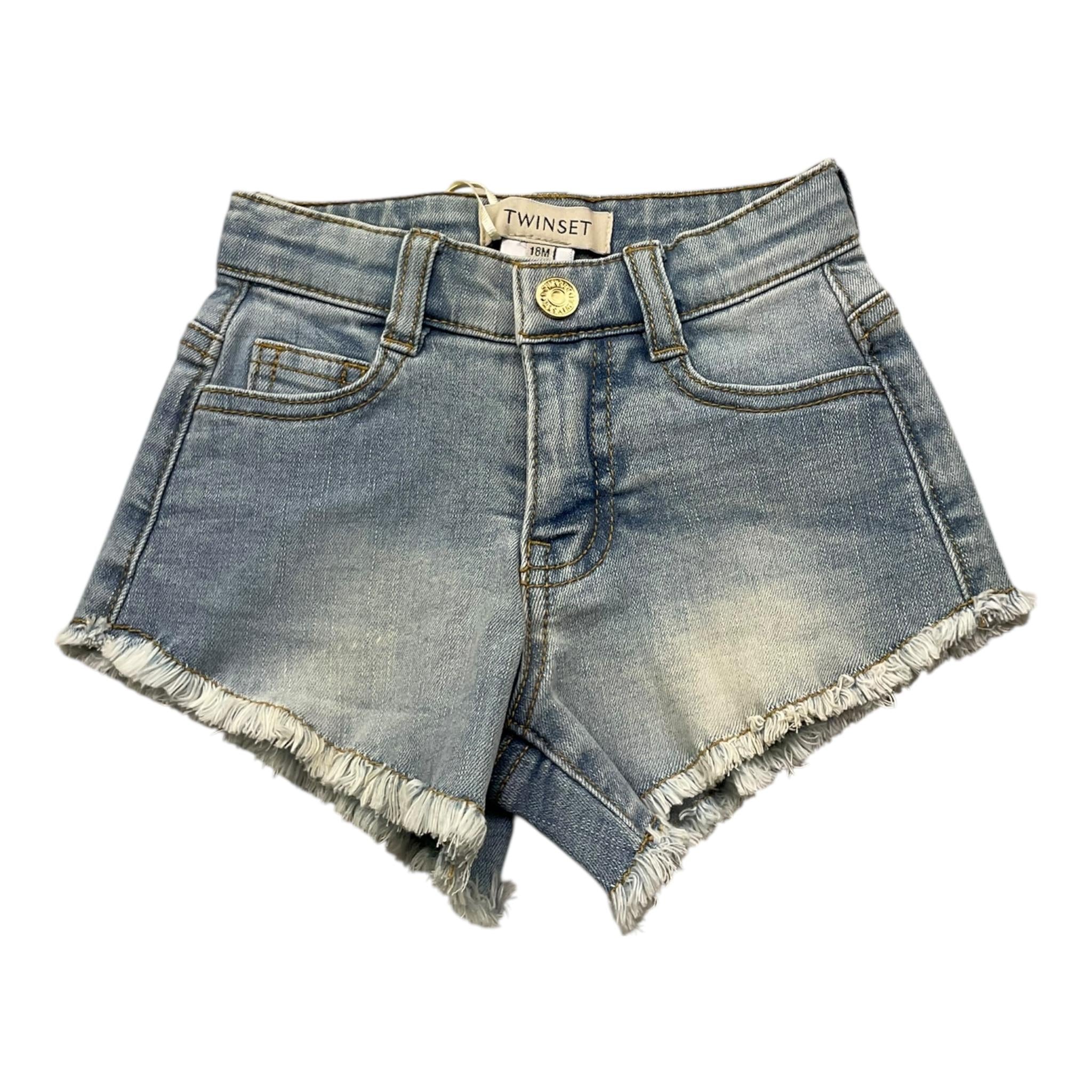 Twinset Short In Denim Tinta Unita con Girovita Regolabile per Neonata 251GJ2521X AZZURRO TWINSET 