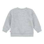 LEVI'S felpa chiusa girocollo tinta unita con stampa logo Grigio per Neonato 8E9079XN GRIGIO LEVI'S 