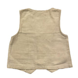 Losan Gilet Tinta Unita Beige per Bambino