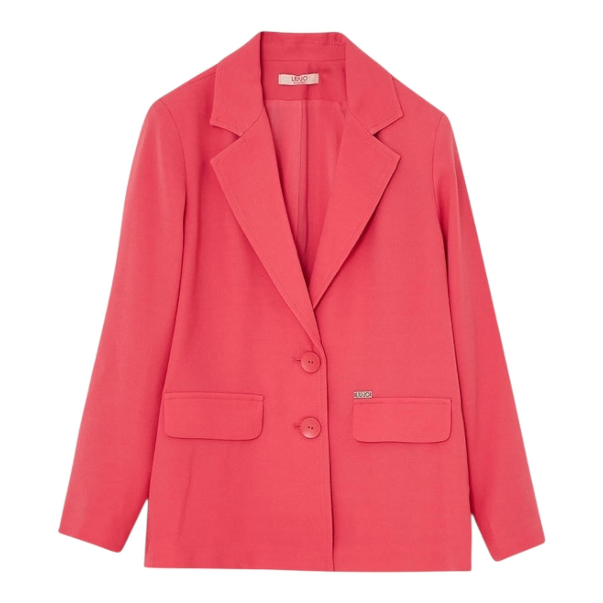 Liu Jo Giacca Tinta Unita con Bottoni per Bambina GA5029 SALMONE LIU JO 
