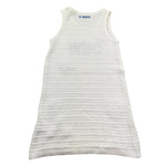 Saint Barth Abito Giromanica Tinta Unita con Ricami per Bambina AUDIE BIANCO SAINT BARTH 