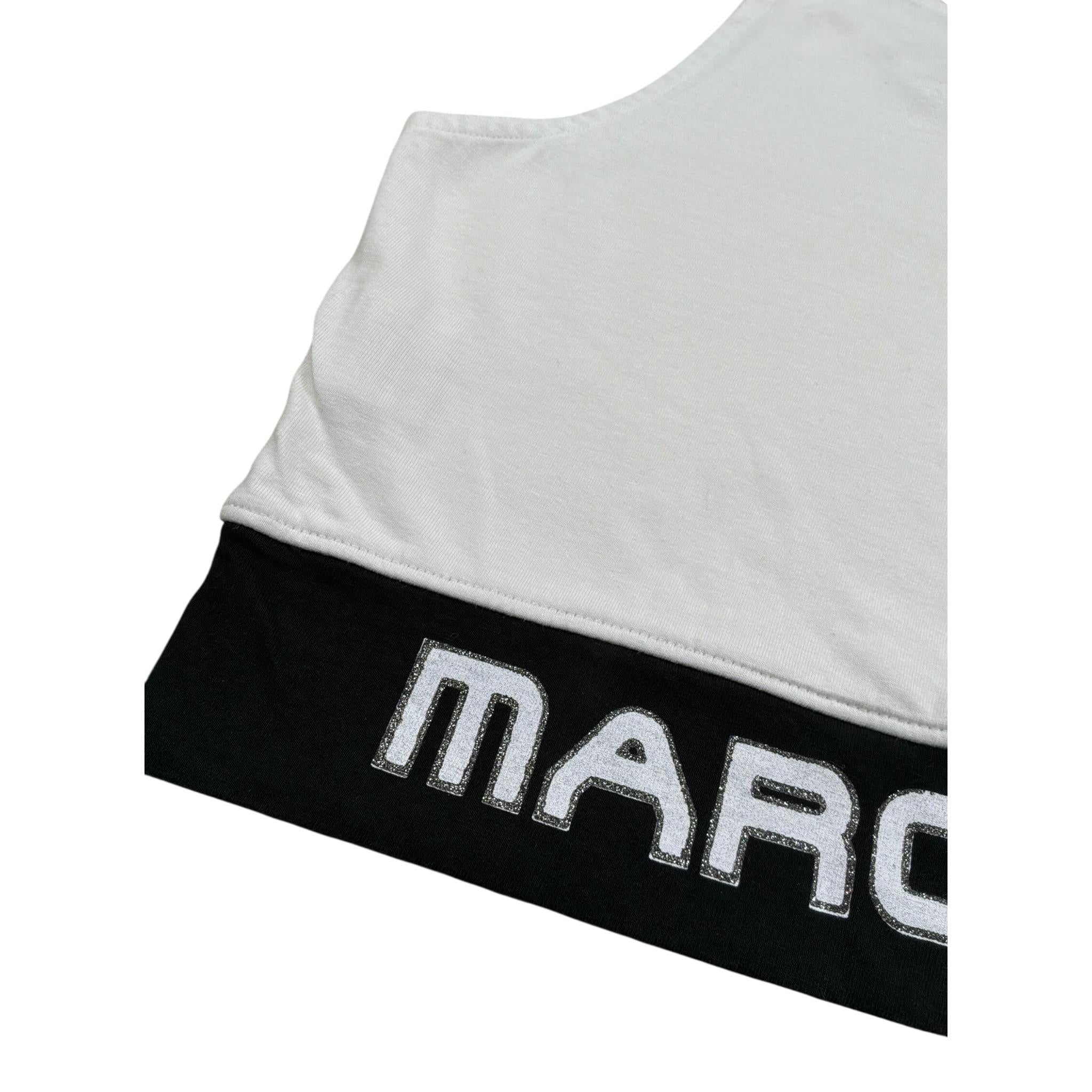 Marc Ellis Top Giromanica tinta unita con Stampa Logo Bianco per Bambina JMJCM14586 BIANCO MARC ELLIS 