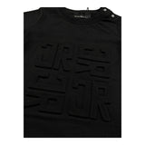 John Richmond T-Shirt Girocollo Tinta Unita con Logo per Neonato RIP26015TS NERO JOHN RICHMOND 