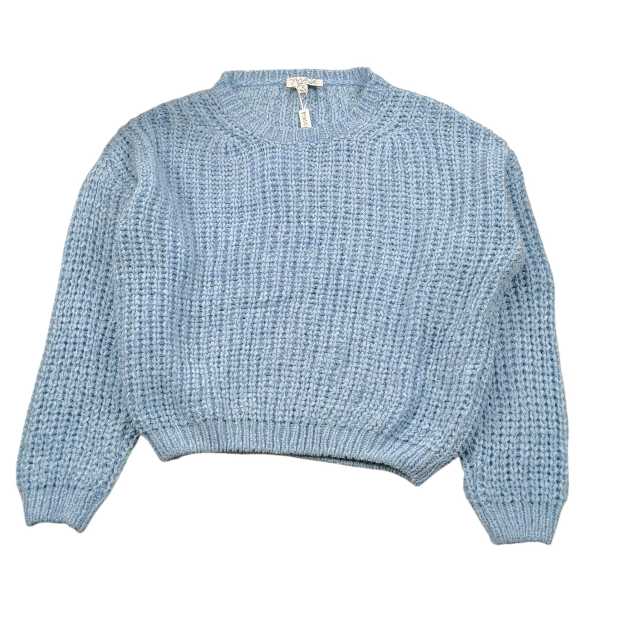 Magil Maglia Girocollo Tinta Unita per Bambina EJRI AZZURRO MAGIL 