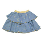 LIU JO gonna tinta unita con stampa in contrasto Azzurro per Neonata KF4050T4508 AZZURRO LIU JO 