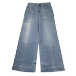 Liu Jo Jeans Tinta Unita Modello Palazzo per Bambina GA3117 AZZURRO LIU JO 