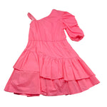 Twinset Abito Monospalla Tinta Unita per Bambina 221GJ2Q10 ROSA TWINSET 