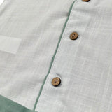 Calamaro Completo 2 Pezzi Camicia-Bermuda Bicolore per Bambino 11154J BIANCO/VERDE CALAMARO 