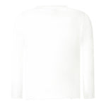 GUESS shirt girocollo tinta unita con stampa Bianco per Neonata A4YI04K6YW4 BIANCO GUESS 