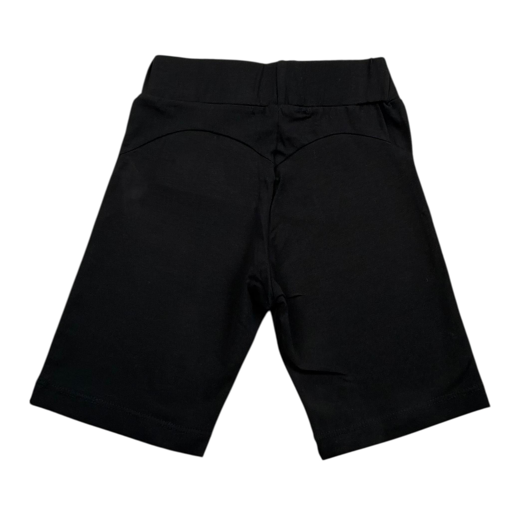 Hinnominate Leggins Ciclista Tinta Unita con Stampa per Bambina 3646P00030 NERO HINNOMINATE 