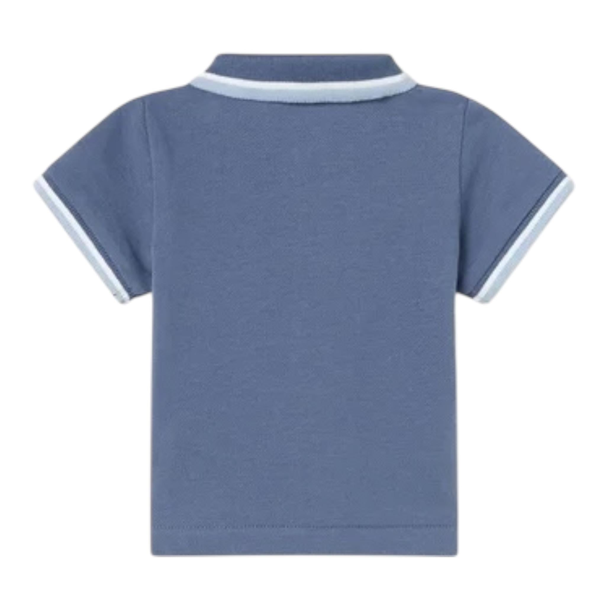 Mayoral Polo Mezza Manica Tinta Unita per Neonato 190X BLU MAYORAL 