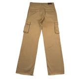 Manila Grace Jeans Tinta Unita con Tasconi per Bambina MG2698 BEIGE MANILA GRACE 