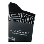 John Richmond Calzini Tinta Unita con Logo per Bambino RGO26020CZ NERO JOHN RICHMOND 