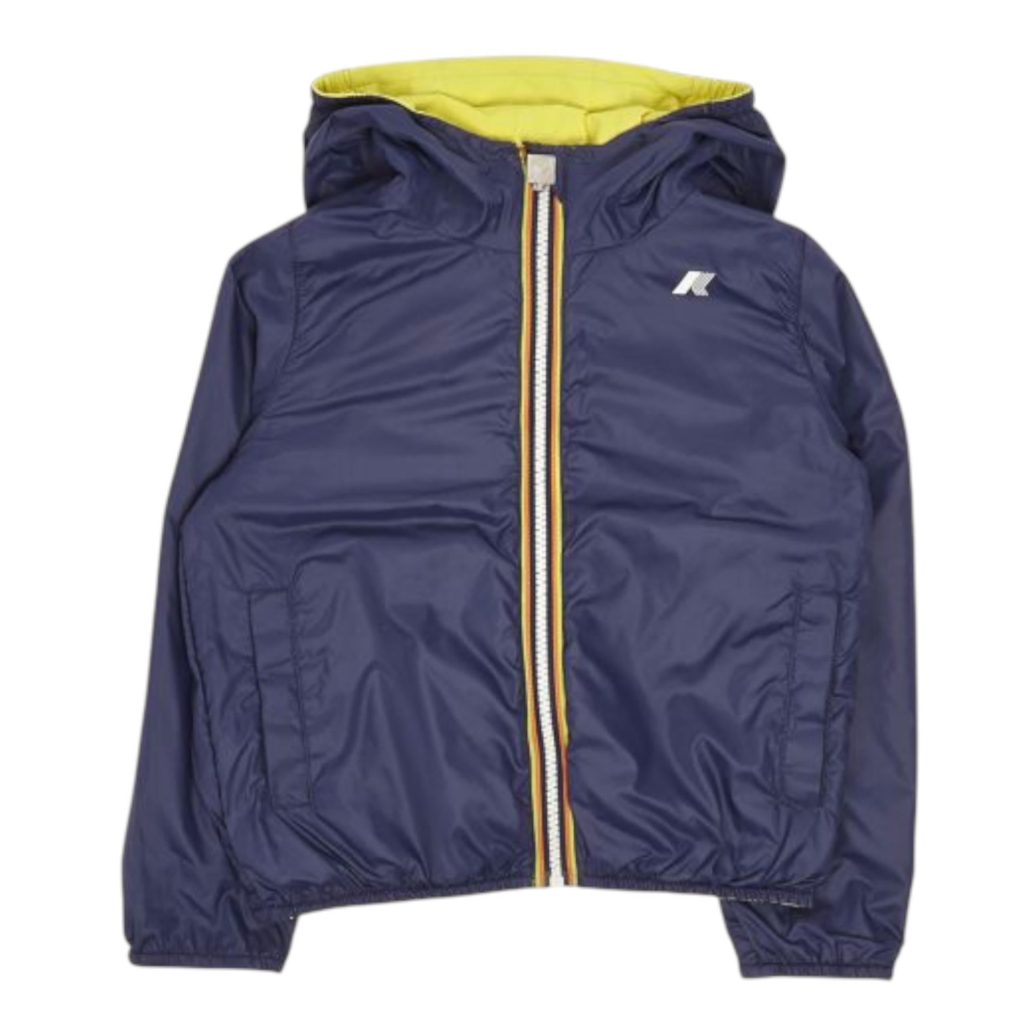 K-Way Giubbino Reversibile Bicolore per Bambino K61314WXXX BLU/GIALLO K-WAY 