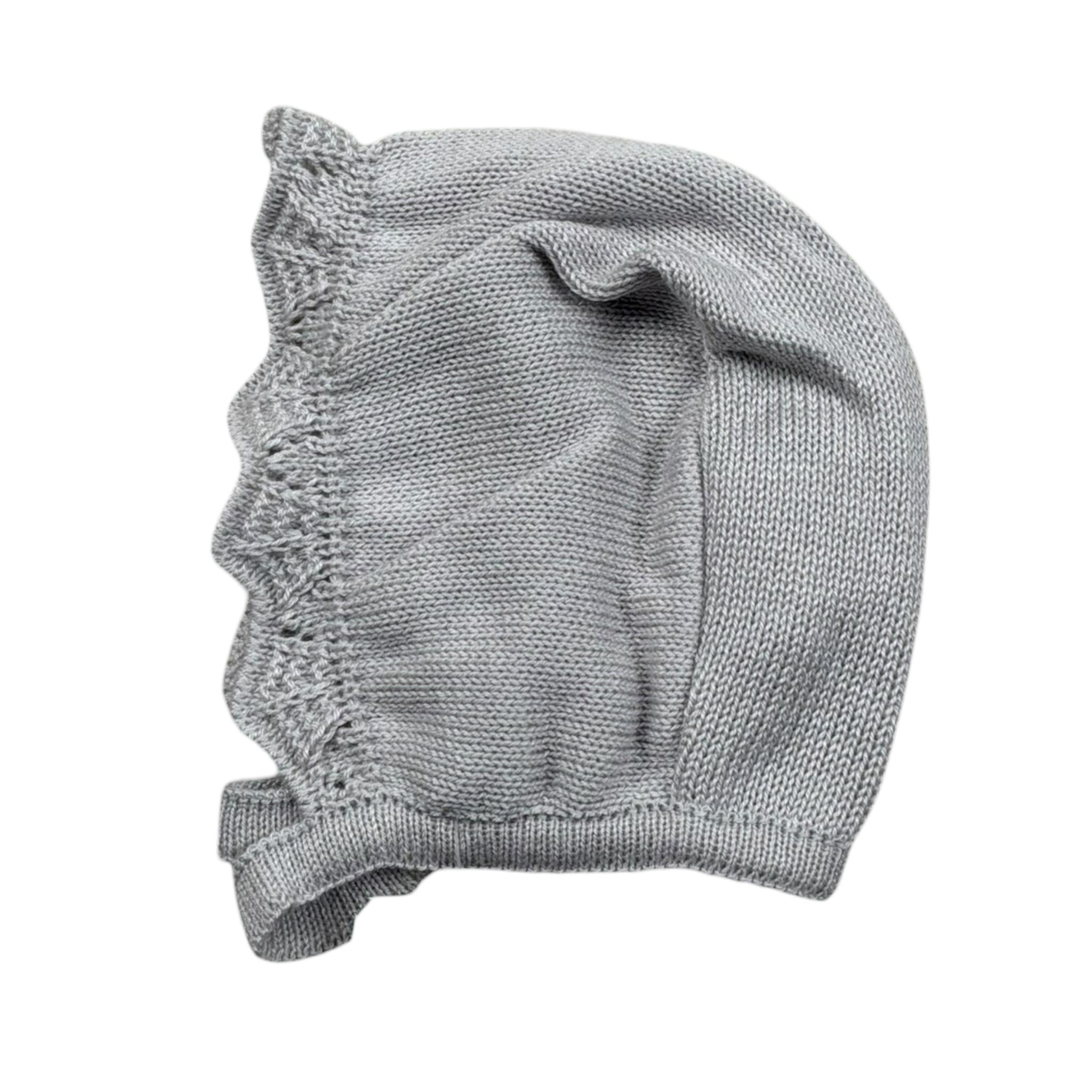 Mac Ilusio'N Cappello Tinta Unita con Ricami per Neonata G032 GRIGIO MAC ILUSIO'N 