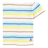 Timberland T-Shirt Tinta Unita con Fantasia A Righe per Neonato T60513N BIANCO TIMBERLAND 