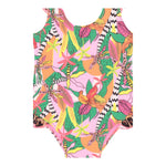 4Giveness Costume Intero Tinta Unita con Fantasia per Bambina 125NBWIN5283J ROSA 4GIVENESS 