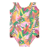 4Giveness Costume Intero Tinta Unita con Fantasia per Bambina 125NBWIN5283J ROSA 4GIVENESS 