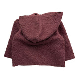 TEDDY E MINOU cardigan tinta unita con cappuccio  Bordeaux per Neonato I24CN016PE027X BORDEAUX TEDDY E MINOU 