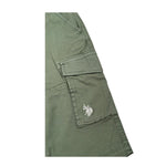 U.S. Polo Assn Bermuda Tinta Unita con Tasconi per Bambino US41543001 VERDE U.S. POLO ASSN 