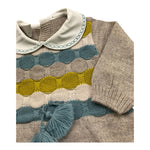 MARLU' tutina tinta unita con fantasia Beige per Neonato IG5110 BEIGE MARLU' 