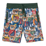 Guess Bermuda Tinta Unita con Fantasia Orsi per Bambino N5RD02KA6R4J BIANCO GUESS 