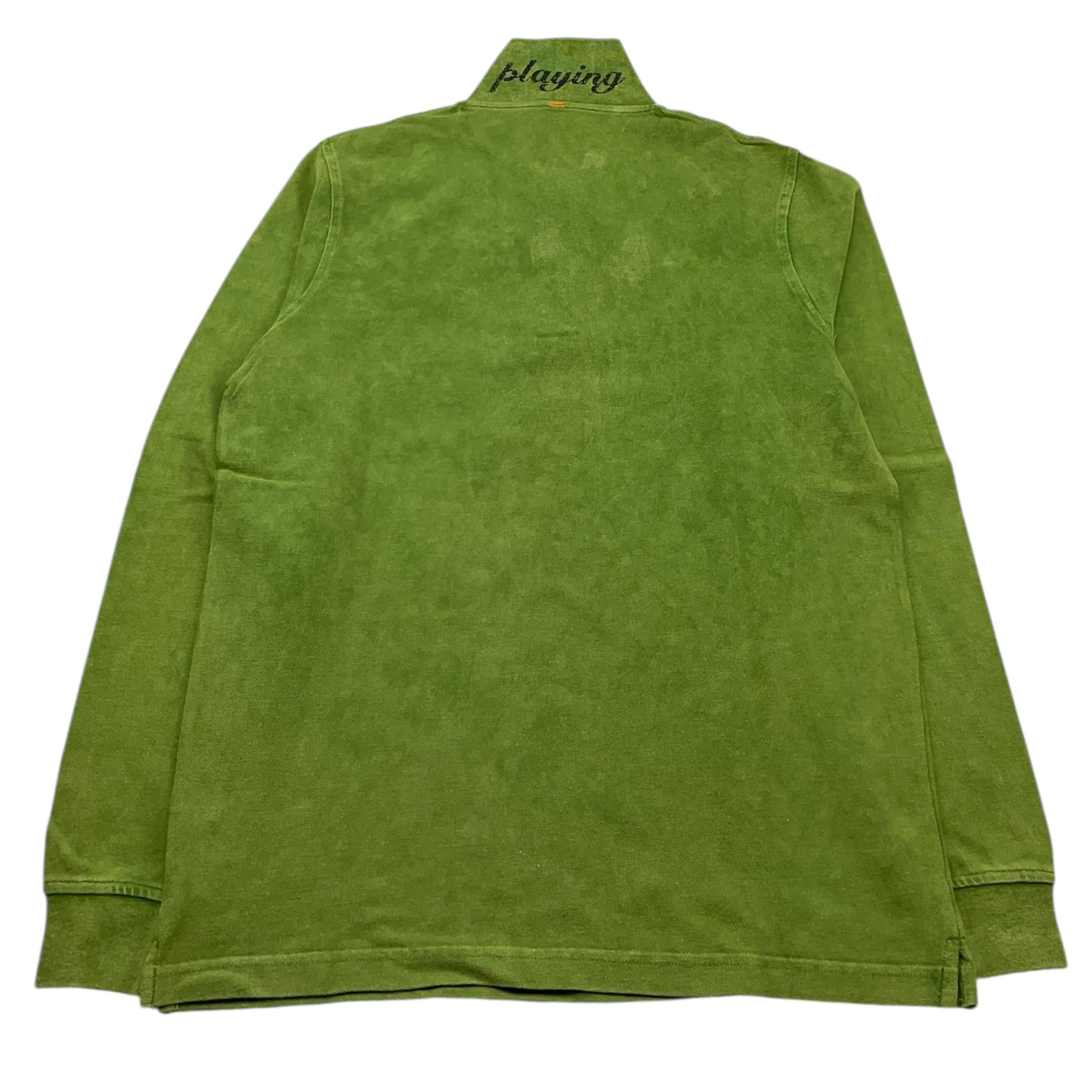 SUN68 polo manica lunga tinta unita Verde per Bambino PLSUN VERDE SUN68 