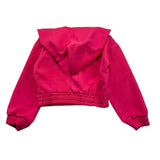 Hinnominate Felpa Tinta Unita Cn Zip e Cappuccio Fuxia per Bambina