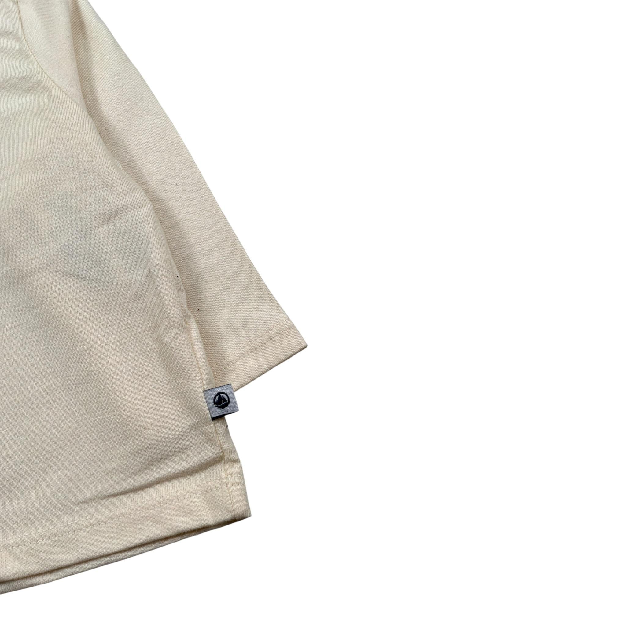 Petit Bateau Shirt tinta unita con Bottoni Crema per Neonata A09MM01070 CREMA PETIT BATEAU 