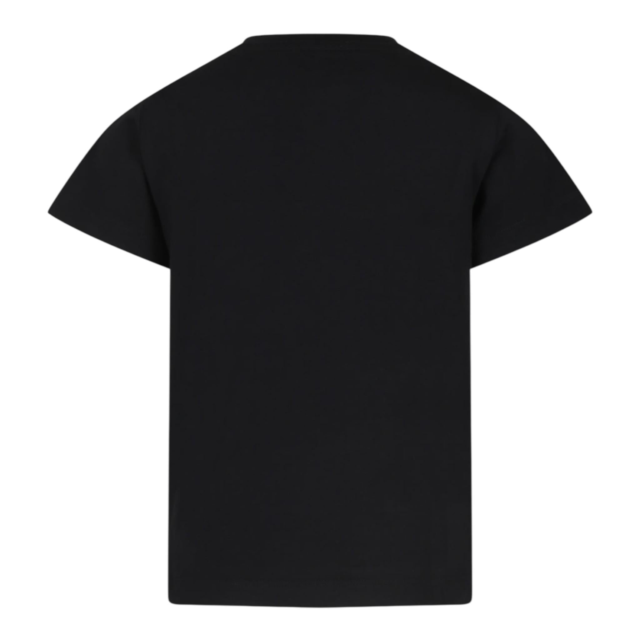 Balmain T-Shirt Tinta Unita con Logo per Bambina BV8B91 NERO BALMAIN 
