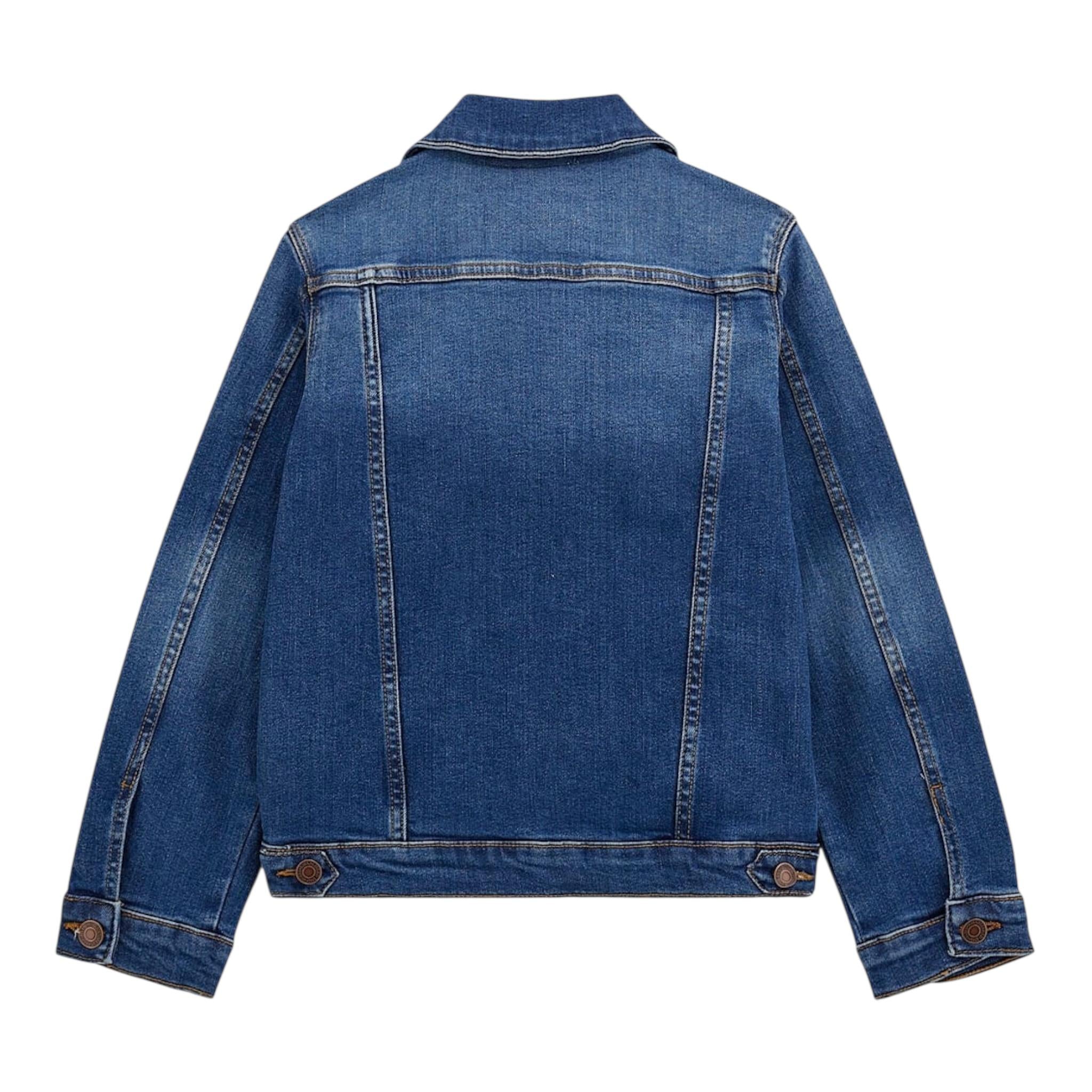 Guess Giubbino In Denim Tinta Unita per Bambino L4RL07D4GV0 BLU GUESS 