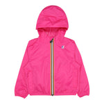 K-Way Giubbino Tinta Unita con Zip E Cappuccio per Bambina K81253W FRAGOLA K-WAY 