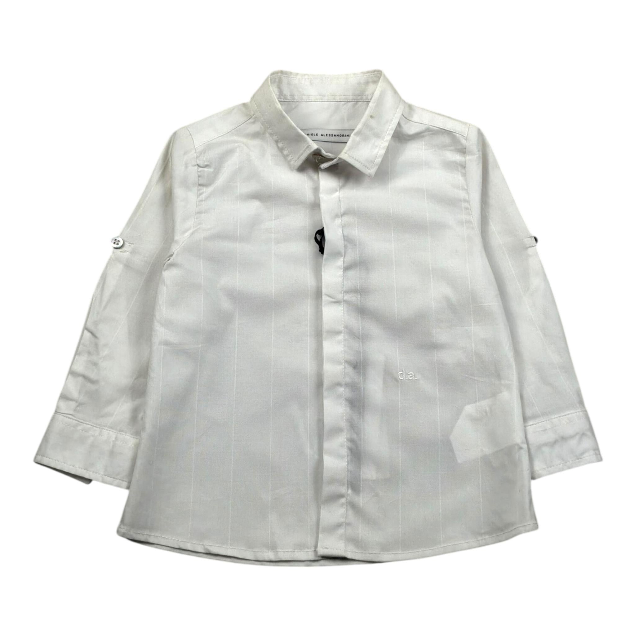 Daniele Alessandrini Camicia Manica Lunga Tinta Unita per Neonato 1295C0557 PANNA DANIELE ALESSANDRINI 