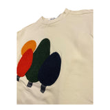 NEVER TOO felpa chiusa girocoll tinta unita con stampa Panna per Bambino NT2152B PANNA NEVER TOO 