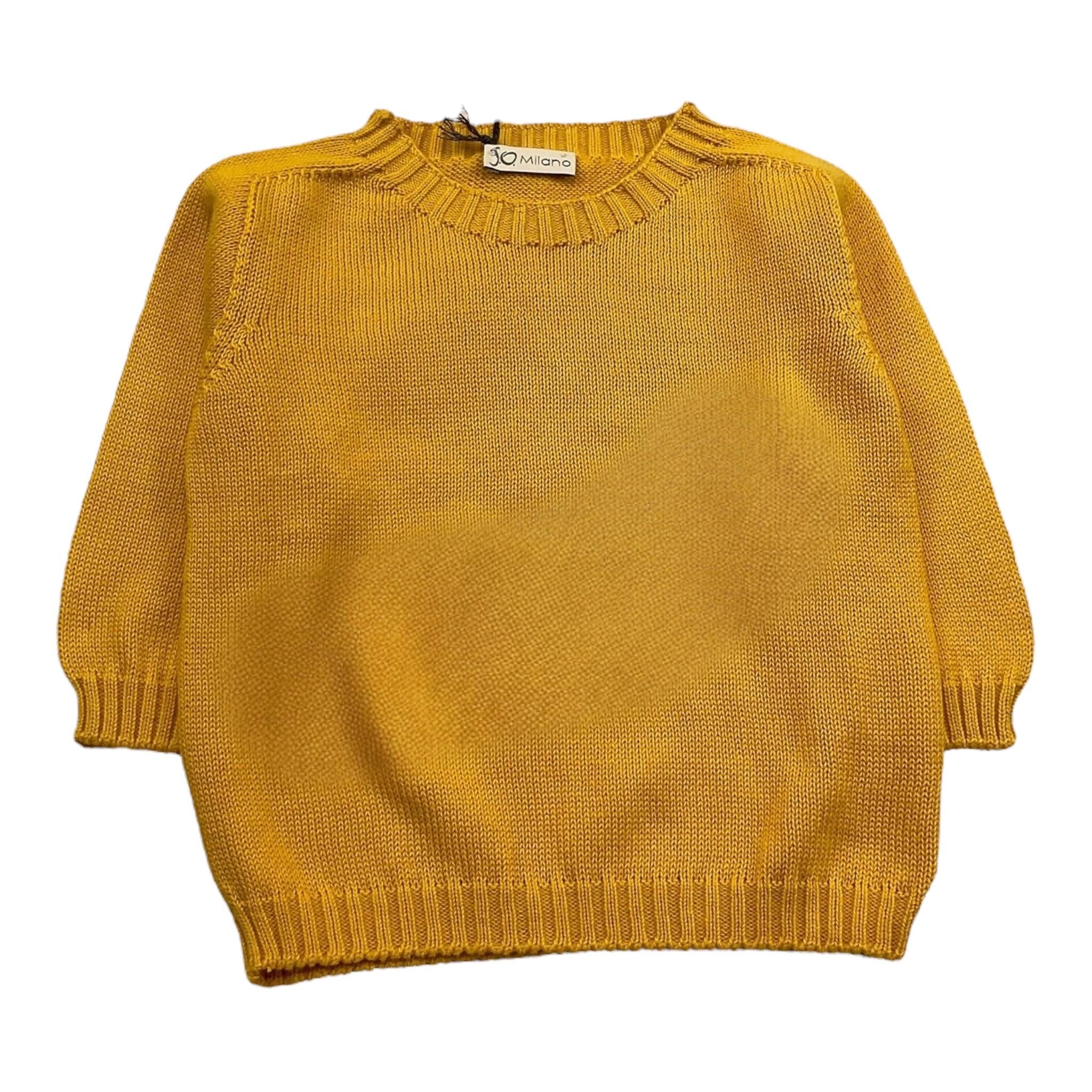 J.O. Milano Maglia Girocollo Tinta Unita per Neonato 173Z9 SENAPE J.O. MILANO 