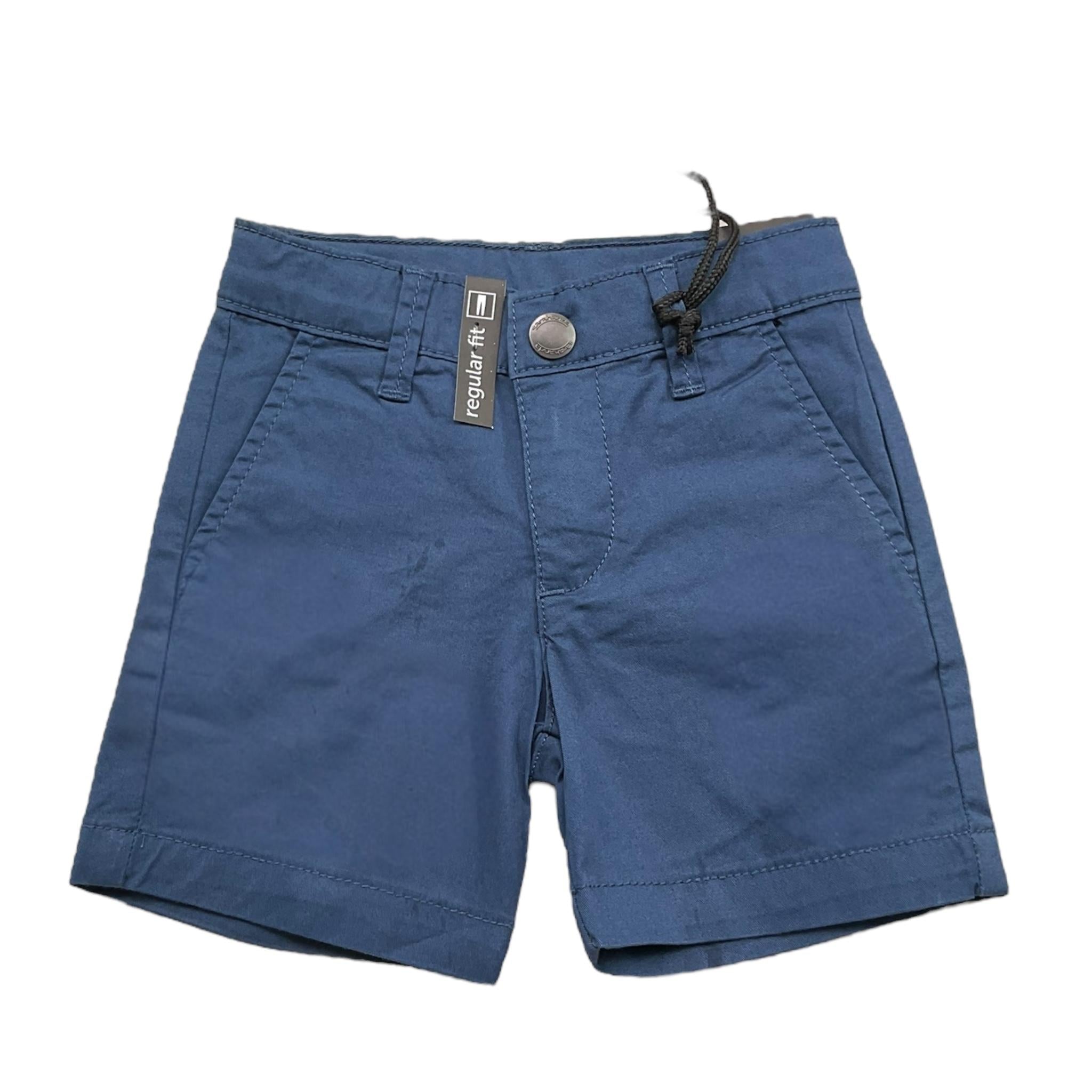 Sarabanda Bermuda Tinta Unita con Girovita Regolabile per Neonato 08140 BLU SARABANDA 