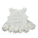 Piccola Ludo Completo 2 Pezzi Top-Pantalone Tinta Unita per Bambina BS10WB042 BIANCO PICCOLA LUDO 
