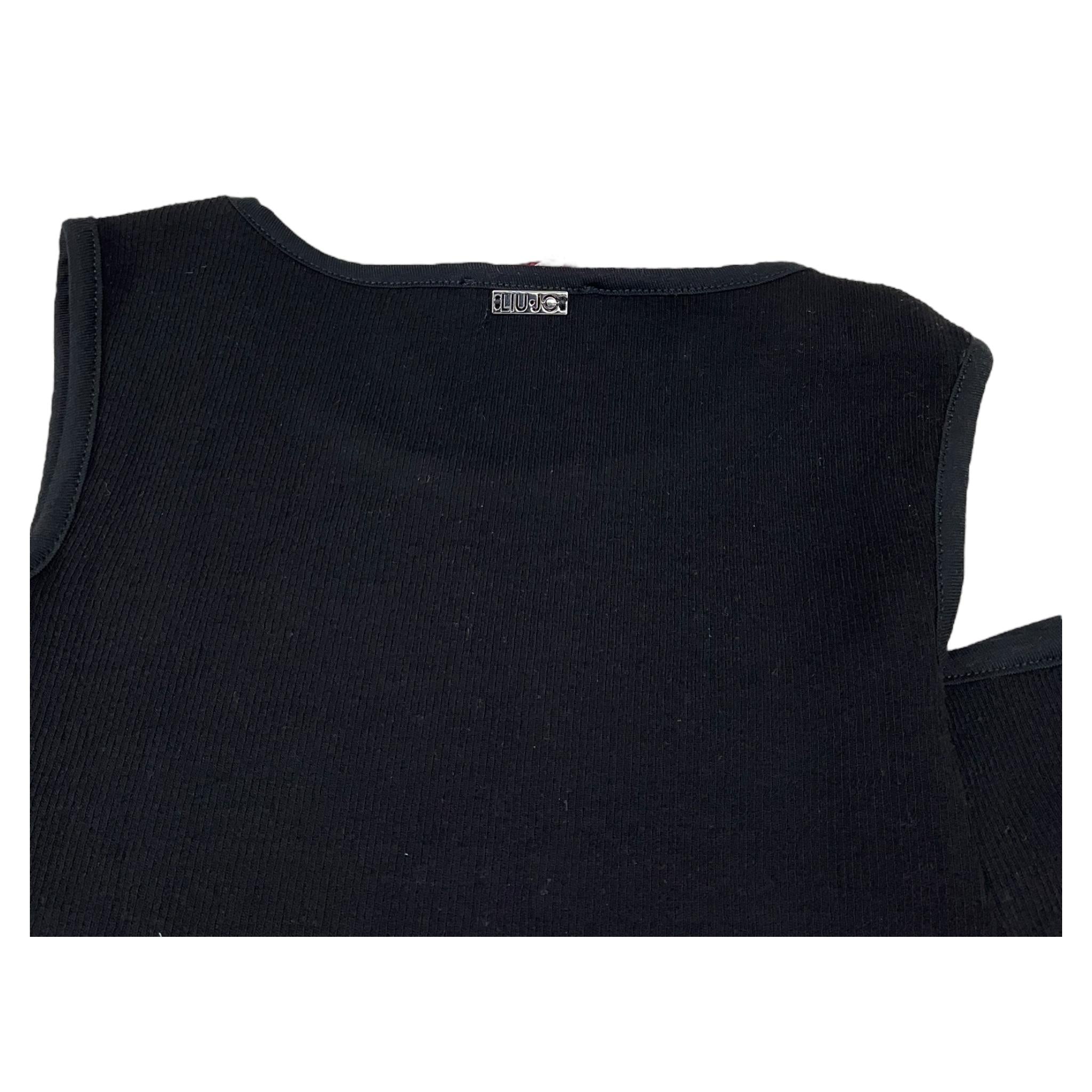 Liu Jo Abito Mezza Manica con Scollo Sulle Spalle per Bambina GA4077 NERO LIU JO 