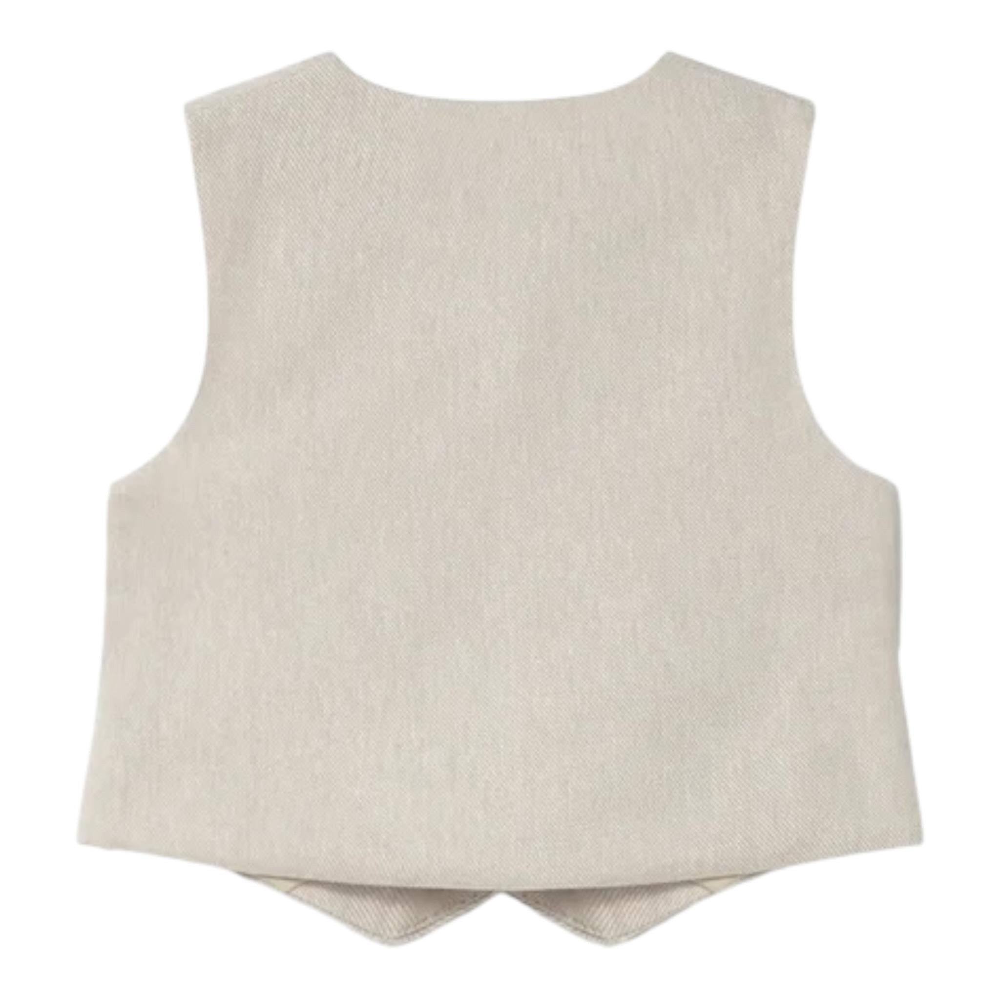 Mayoral Gilet Tinta Unita con Bottoni per Neonato 1303 BEIGE MAYORAL 