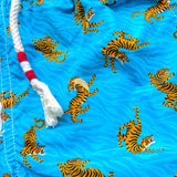 Saint Barth Costume Modello Boxer Tinta Unita con Stampa per Bambino TIGER AZZURRO SAINT BARTH 