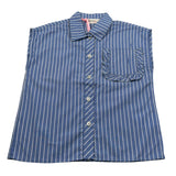 Vicolo Camicia Giromanica tinta unita con Taschino Azzurro per Bambina 3146C0779 AZZURRO VICOLO 