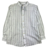 Dan John Camicia Manica Lunga Tinta Unita Collo Coreano  Panna Per Bambino